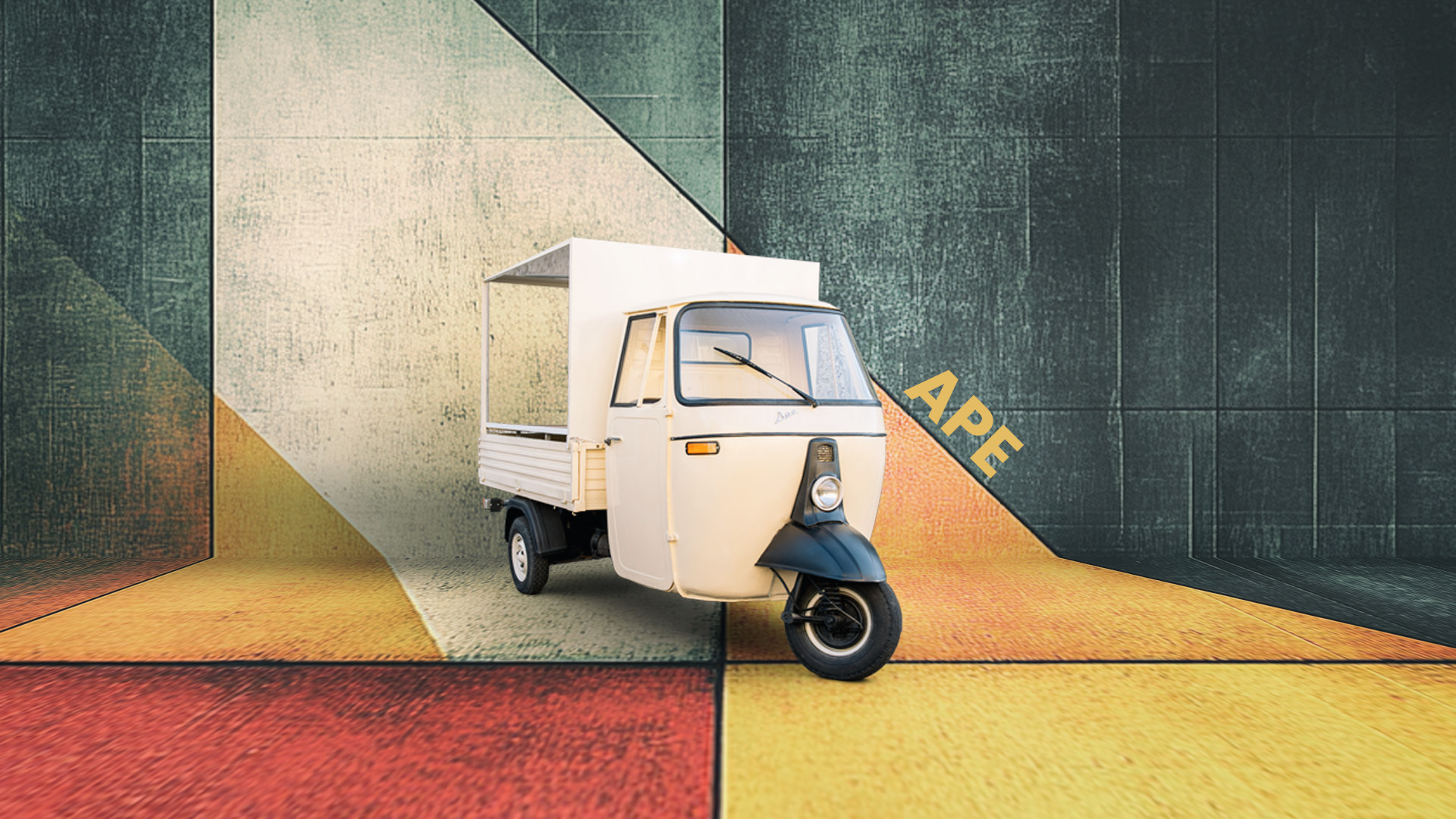 Un ape piaggio, una soluzione vintage che tocca i nostri ricordi