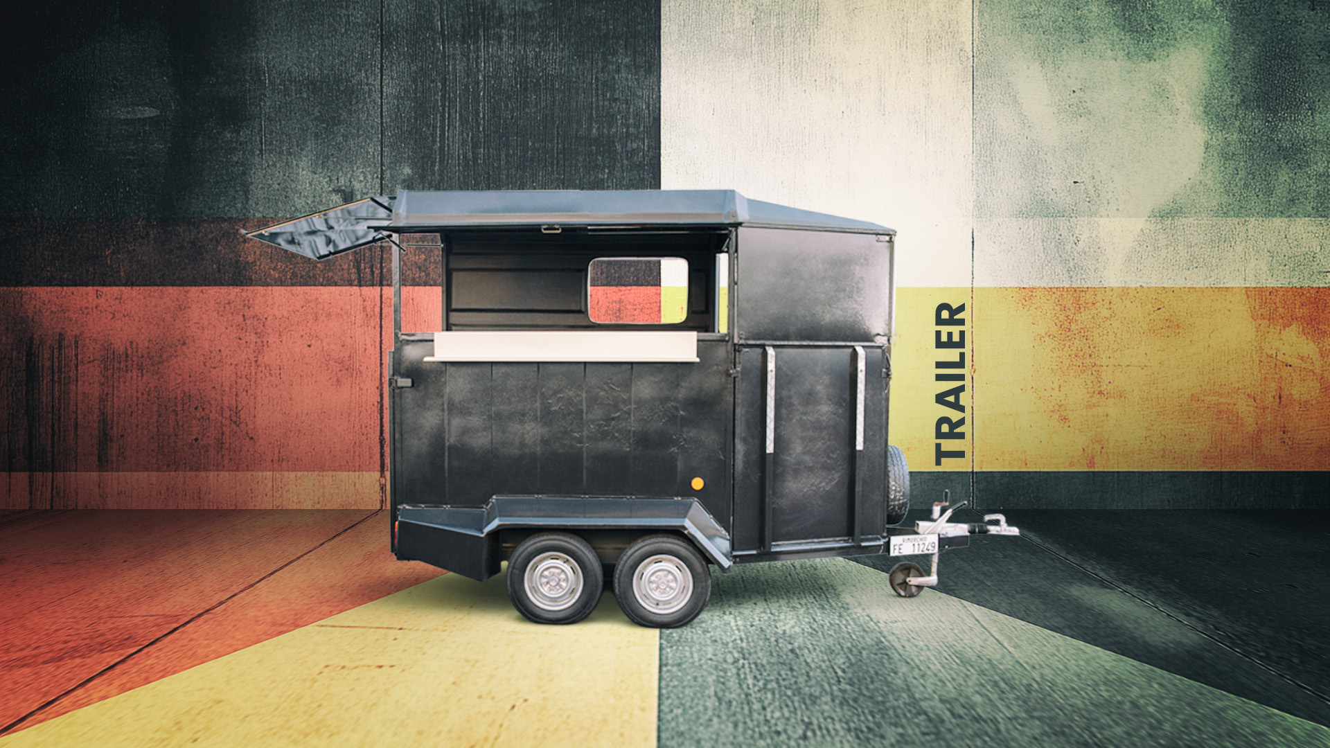 Il trailer è un mezzo per il trasporto cavalli riadattato allo street food